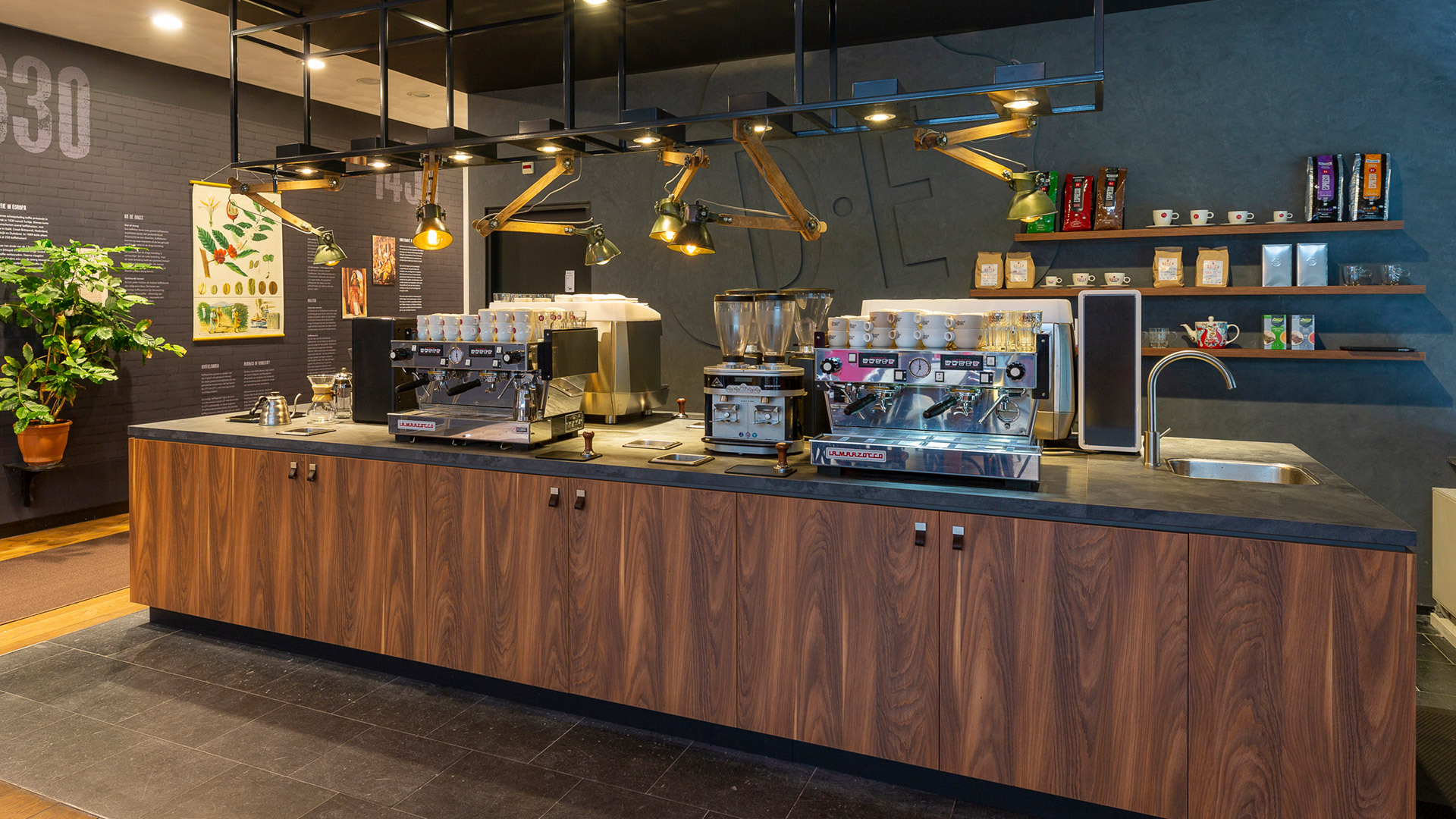 JDE interior design barista bar studio Gagarin