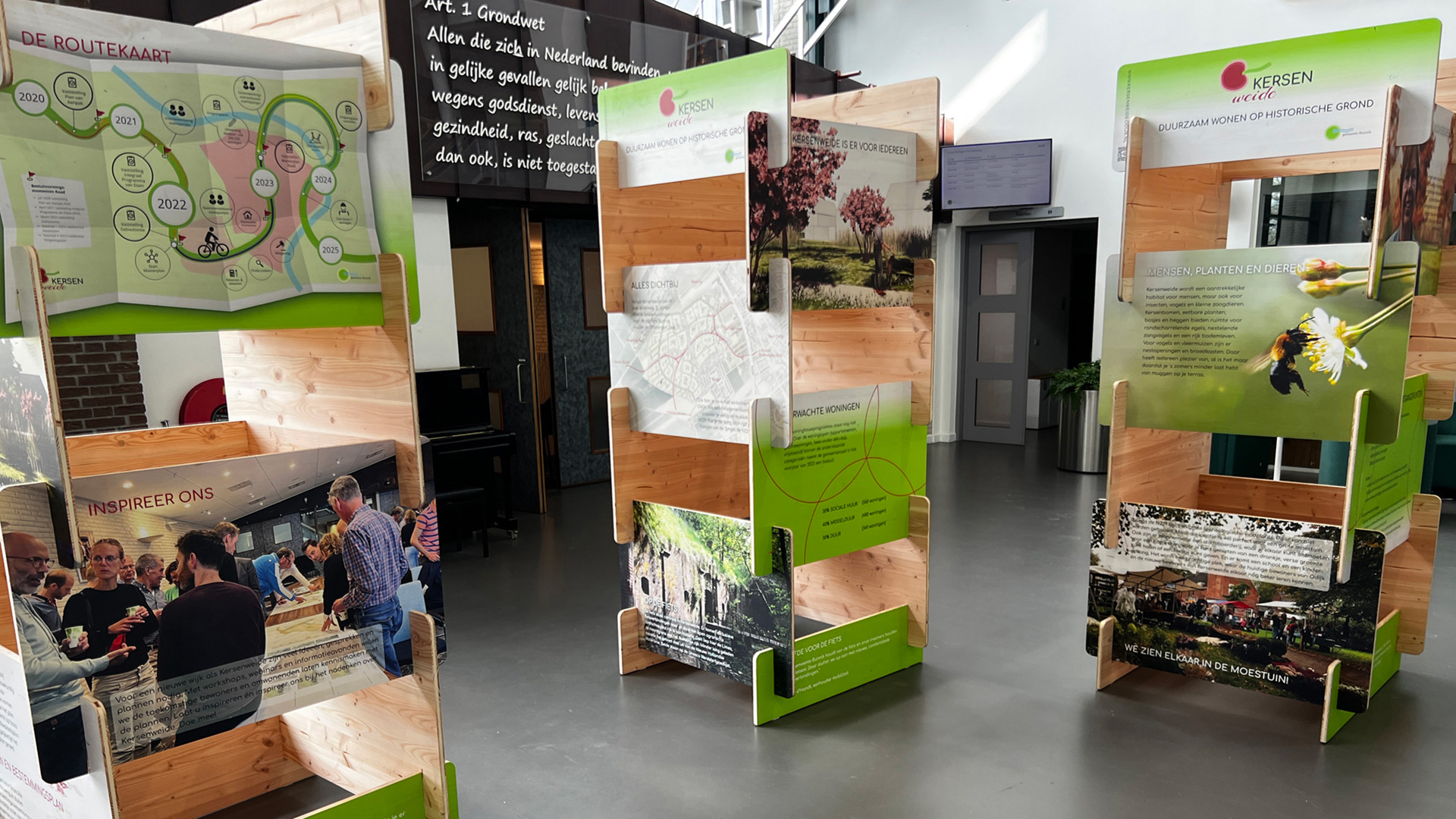 Kersenweide – een flexibele expositie voor een project in ontwikkeling