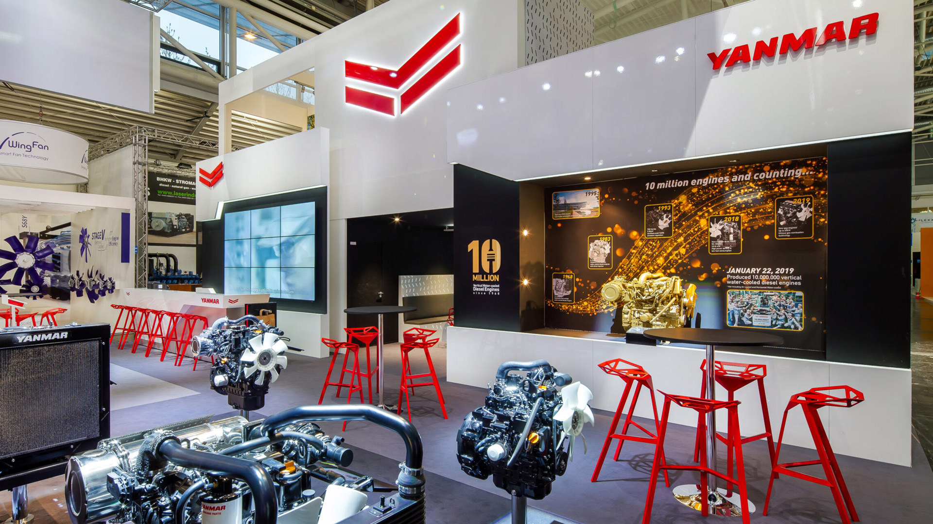 Yanmar Europe stand design Studio Gagarin